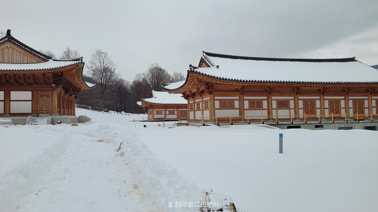 미 동부 최대규모의 한국 전통사찰로 건립 중인 뉴욕 원각사. 사진제공=뉴스로