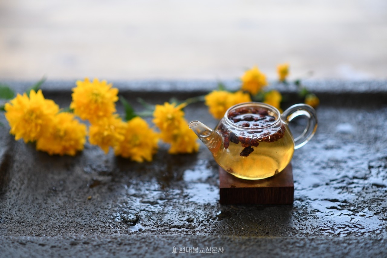 면역력을 키우는 데 도움을 주는 영양차 중 하나인 구기자차.