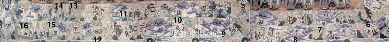 둔황 막고굴 제296굴에 그려진 〈선사 태자 입해 본생도〉의 모습. 6세기 북주시대에 조성됐다.