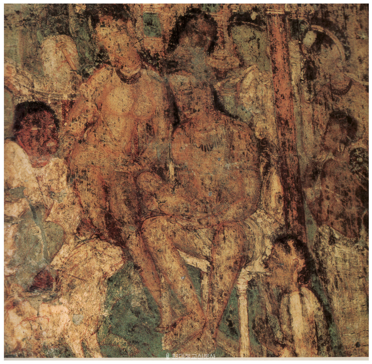 그림① 5세기 후반에 조성된 아잔타 석굴 17굴의 〈마하 수타소마 자타카〉 벽화.