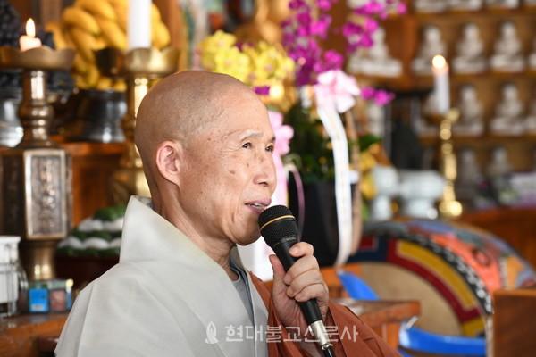 백양사 율원장 법장스님의 법문