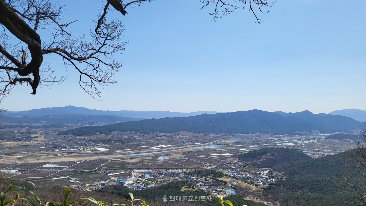 선도산에서 바라본 남산