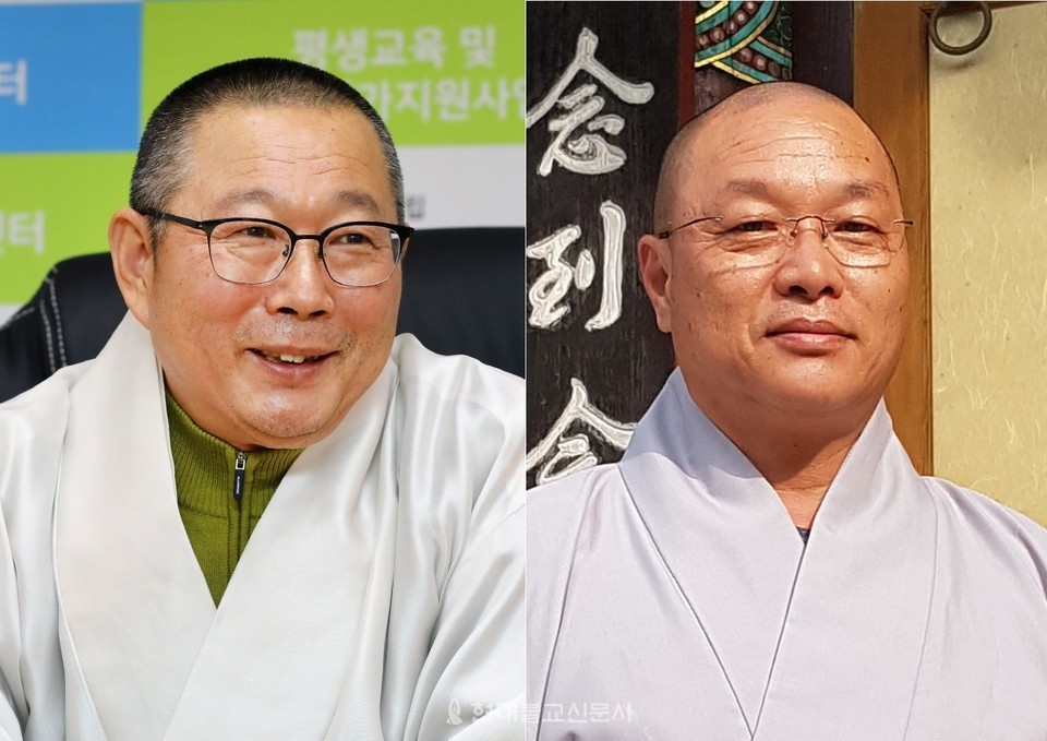 금산사 주지선거가 일원스님의 후보 사퇴로 화평스님과 덕산스님의 양자대결로 압축됐다. 