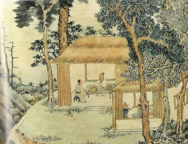 명나라 시기 문징명이 그린 ‘품다도’. 대만 고궁박물관에 소장돼 있다.