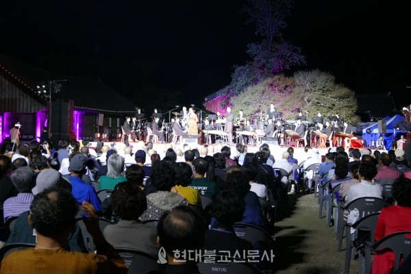 선운문화제 산사음악회 모습