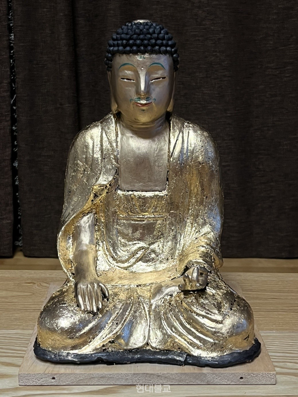 김 작가가 소정한 '소조석가모니불좌상' 