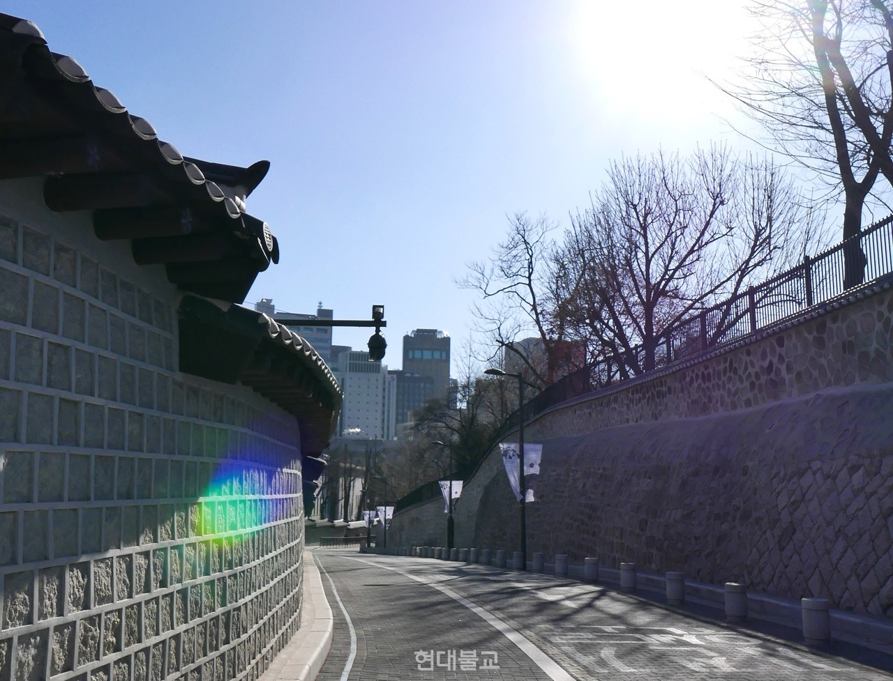 나라 잃은 왕의 애환이, 그 나라를 지키고자 했던 백성들의 피와 눈물이 있는 정동길. 소한의 서늘한 계절 속에서도 이곳을 지킨 질긴 생명의 힘을 느낀다.