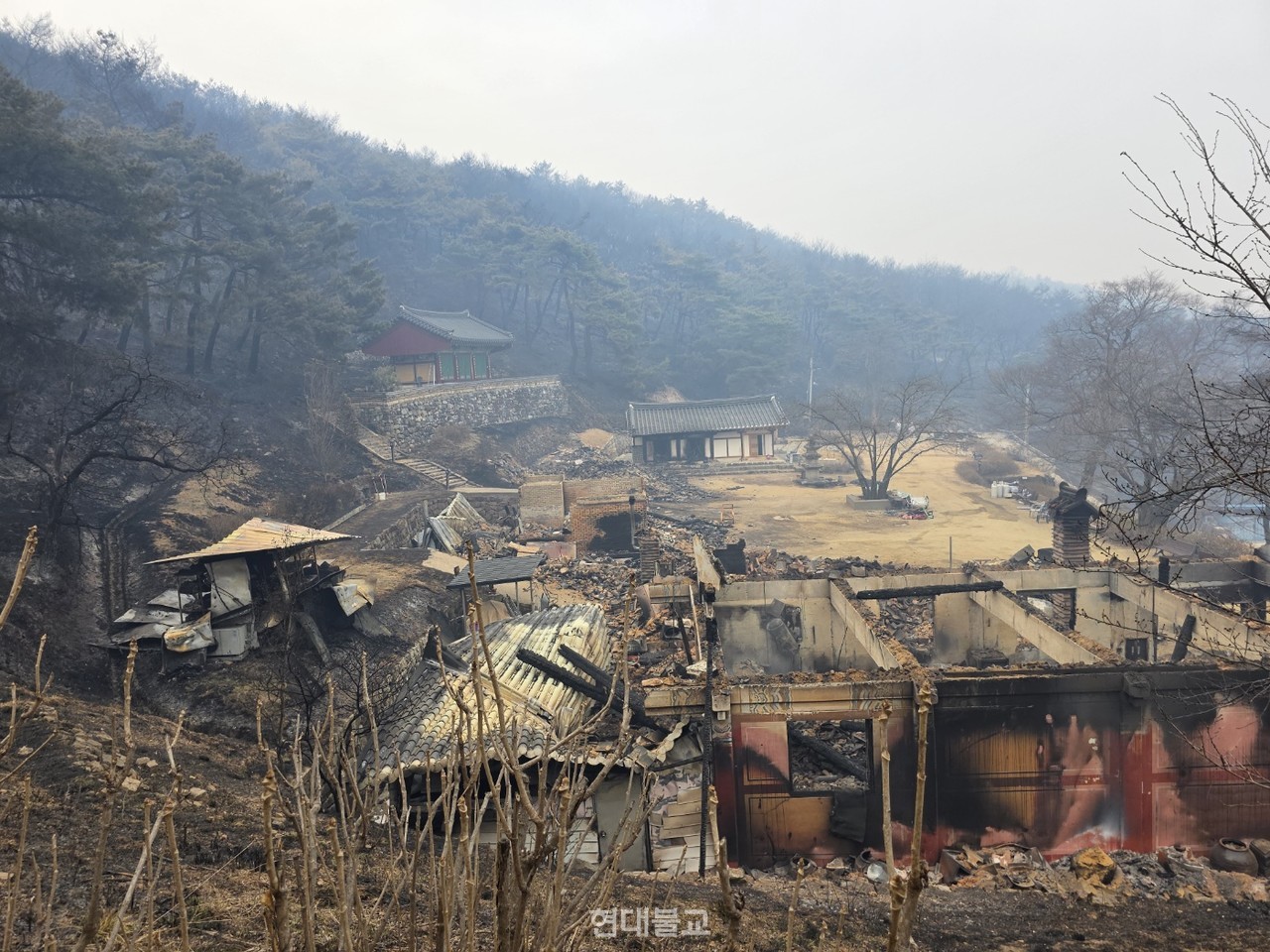 영남 산불로 인해 전소된 의성 운람사 사진제공=조계종 기획실