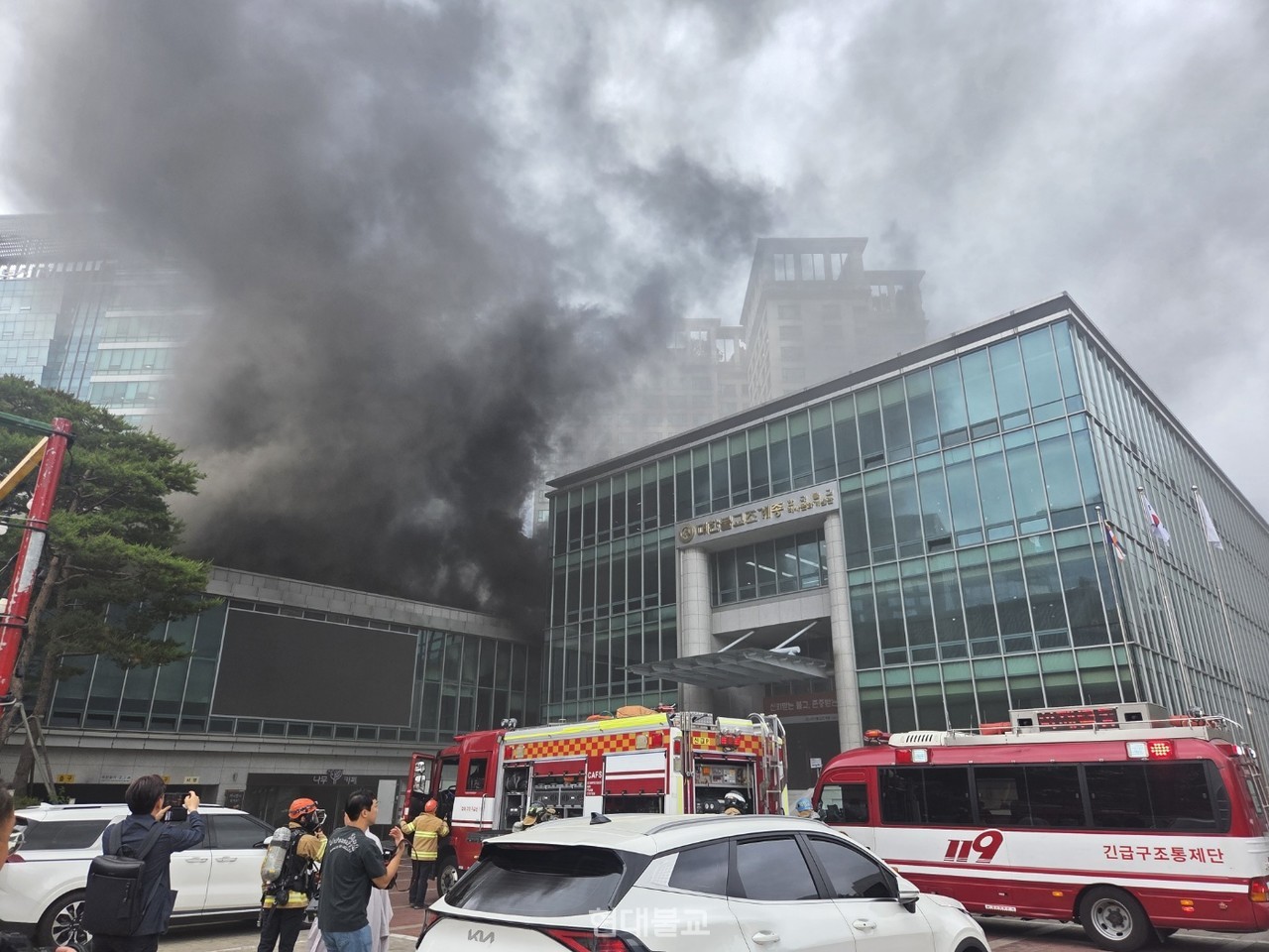 조계종 총무원 청사인 서울 종로 한국불교역사문화기념관에서 화재가 발생했다.