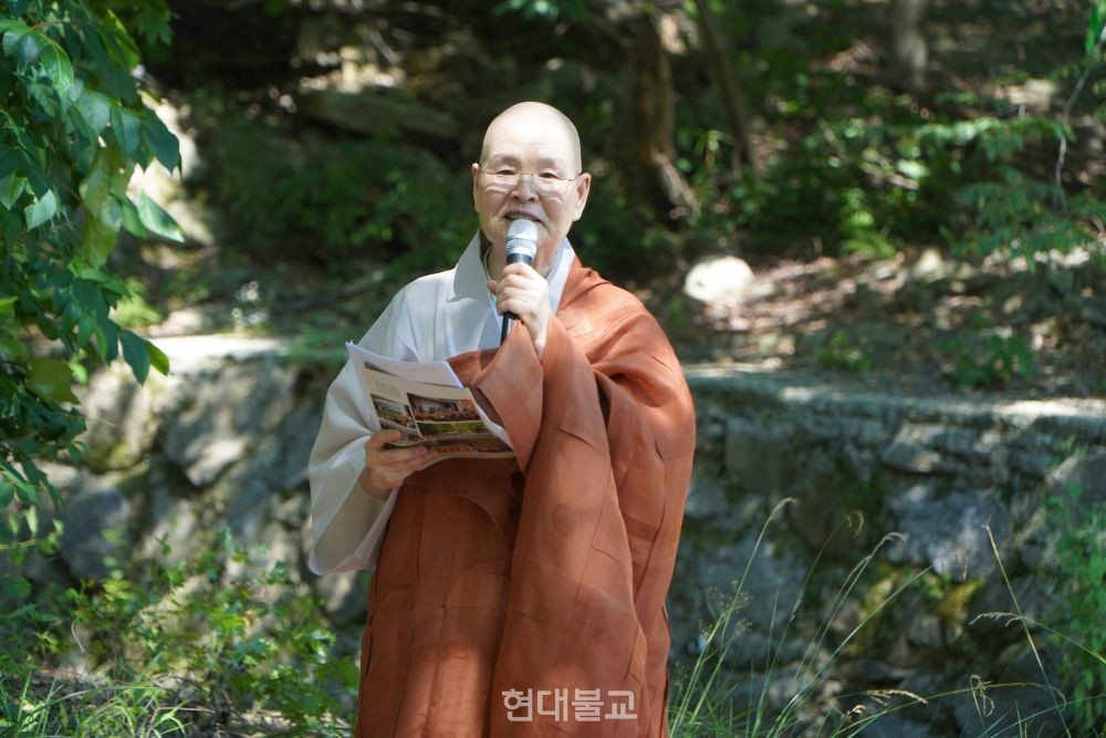 회장 광용 스님.