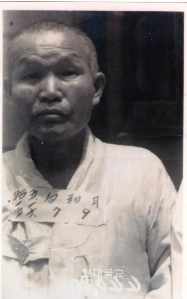 불교계 독립운동가 백초월 스님.