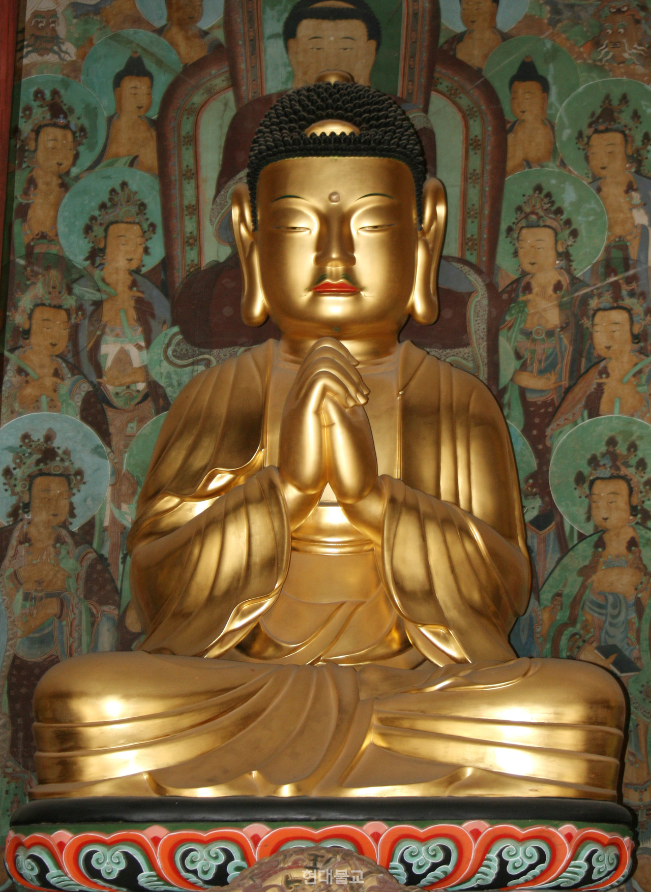 청헌 스님이 만든 구례 화엄사 목조비로자나불좌상(1635년). ⓒ동북아불교미술연구소