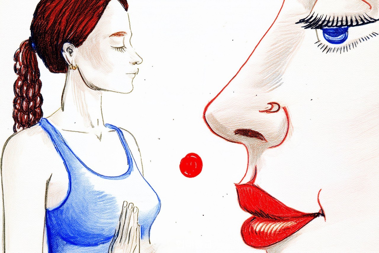 “숨의 입구 또는 전면에 알아차림을 확립하고 앉는다.” (〈대념처경〉)ⓒ강소연