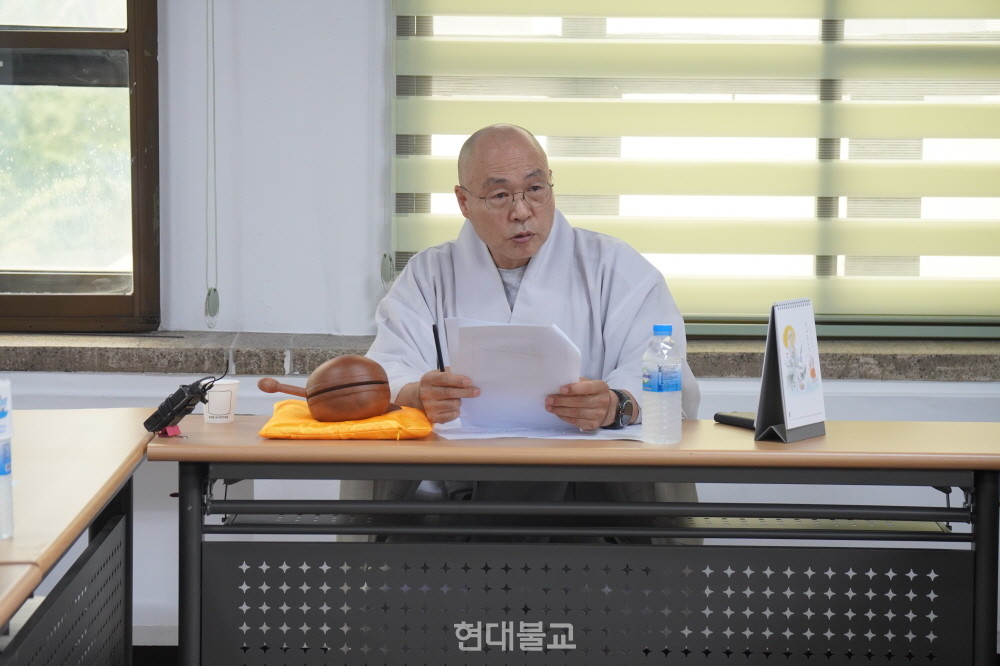 조계종 중앙종회 종교편향특위 위원장 선광 스님.