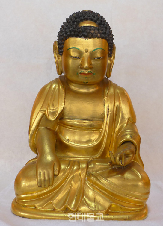 안동 선찰사 목조석가여래좌상, 조선 1622년, 높이 42㎝, 안동 선찰사, 보물. 사진=국가유산청 