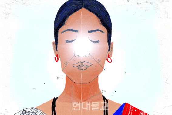 전면의 집중점이 잡히면, 부단히 그곳에 집중을 유지한다. 그러면 빛이 발생하게 된다. ©강소연 