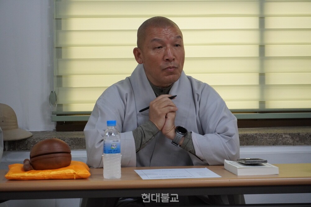 조계종 중앙종회의장 주경 스님.