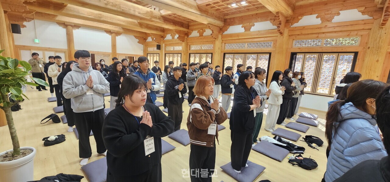 월정사대학생전법단 합동법회