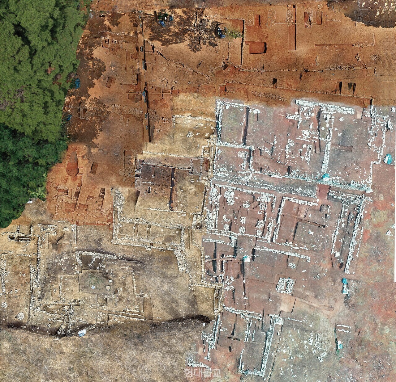 함안 의곡사지 전경.