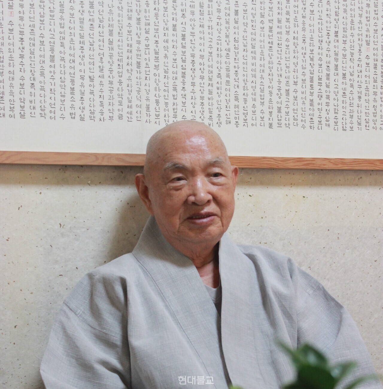 조계종 원로의원 금산당 도영 대종사. 현대불교 자료사진.