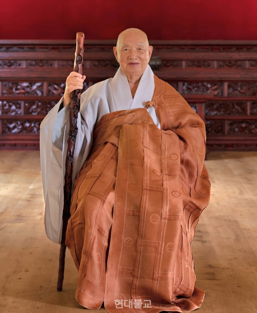 조계종 원로의원이자 금산사 조실 금산당 도영 대종사. 