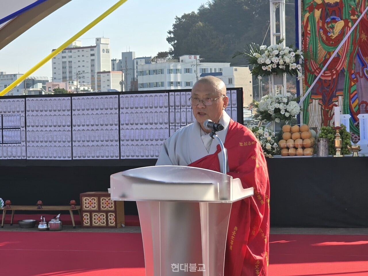 통영불교사암연합회장 묵원 스님.