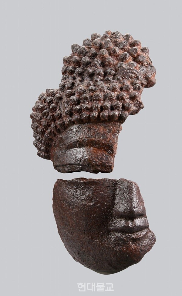 홍천 물걸리사지 ‘부처 얼굴 조각’