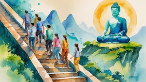 [ 송마나의  시절인연]  한 계단 한 계단, 부처님을 향하여